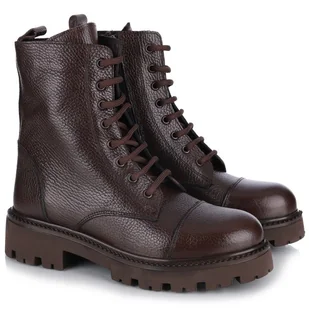 Botki damskie Bombonella 1T 116 KYR6110 - BROWN FLOTTER brązowe R.39 - Botki damskie - miniaturka - grafika 1