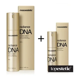 Mesoestetic Radiance DNA Day Krem remodelujący okolice oka + Krem remodelujący na dzień tester 15 ml, 50 ml - Zestawy kosmetyków damskich - miniaturka - grafika 1