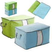 Pokrowce na ubrania - Pokrowiec torba uniwersalna do przechowywania pościeli ubrań zabawek uchwyt - miniaturka - grafika 1