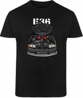 Koszulki męskie - Koszulka BMW E36 motoryzacyjna Auta Mpower M3 Stance prezent R-M A99 - miniaturka - grafika 1