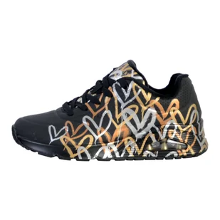 Buty na co dzień damskie SKECHERS UNO METALLIC LOVE eko skóra - Buty trekkingowe damskie - miniaturka - grafika 1