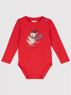 Body dla niemowląt - Coccodrillo Body dziecięce ZC1112101SNO Czerwony Regular Fit - grafika 1