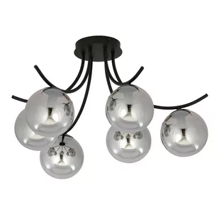 Emibig BOSTON 6 BLACK/GRAFIT 1110/6 lampa sufitowa czarna szkolne klosze 1110/6 - Lampy sufitowe - miniaturka - grafika 2