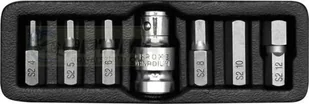 Yato zestaw bitów imbus 6 sztuk + adapter YT-0412 - Bity - miniaturka - grafika 1