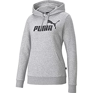 PUMA Damska bluza z kapturem z logo Ess Fl Sweat - Bluzy damskie - miniaturka - grafika 1