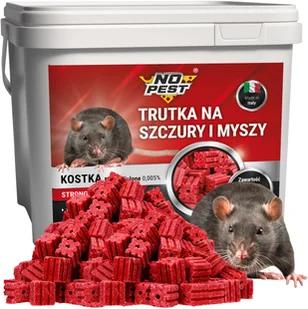 Trutka Trucizna Środek na Myszy Szczury Gryzonie 5kg Czerwona Kostka Bromadiolone Przeciw Myszom Szczurom - Zwalczanie i odstraszanie szkodników - miniaturka - grafika 1