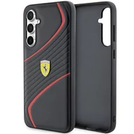 Etui i futerały do telefonów - Ferrari FEHCS23FEPTWK S23 FE S711 czarny/black hardcase Twist Metal Logo - miniaturka - grafika 1