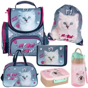 Zestawy szkolne - ZESTAW SZKOLNY DLA DZIEWCZYNKI 6-ELEMENTY KOTEK KITTY PKC22 PASO - miniaturka - grafika 1