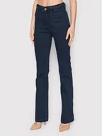 Spodnie damskie - Morgan Jeansy 221-PSVEN Granatowy Bootcut Fit - miniaturka - grafika 1