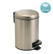 Kosze na śmieci - Sapho Akcesoria łazienkowe Gedy - Kosz na śmieci 5 l, Soft Close, złoty mat 330987 - miniaturka - grafika 1