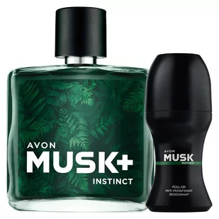 Avon, Musk+ Instinct, Zestaw kosmetyków, 2 Szt. - Zestawy perfum unisex - miniaturka - grafika 1