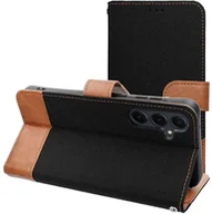 Etui i futerały do telefonów - Kabura JEANS Book do SAMSUNG S25 Edge czarny - miniaturka - grafika 1