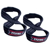Pozostały sprzęt i akcesoria do ćwiczeń - Paski do podnoszenia ciężarów Power System  Lifting Straps Figure 8 Silové Popruhy Trhačky Červené S/M - miniaturka - grafika 1