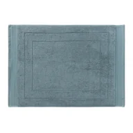 Dywaniki łazienkowe - Dywanik łazienkowy Westwing Premium niebieski mata bawełniany - miniaturka - grafika 1