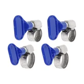 Inne mocowania - Bradas Opaski zaciskowe z motylkiem 8-16 mm 4 szt - miniaturka - grafika 1