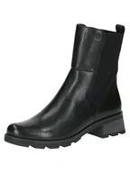 Kozaki damskie - CAPRICE Buty damskie Boot Flat 9-25422-43 półdługie kozaki, Czarna papka, 38 EU - miniaturka - grafika 1