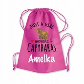 Plecaki worki - Worek Szkolny Na Buty Plecak Kapibara Capybara 4 - miniaturka - grafika 1