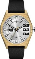 Zegarki męskie - Zegarek Diesel DZ2219 Black Leather Strap 43mm - miniaturka - grafika 1