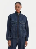 Kurtki damskie - G-Star Raw Kurtka jeansowa Rib Trucker D28586-D536 Niebieski Regular Fit - miniaturka - grafika 1