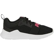 Moda i Uroda OUTLET - Buty dla dzieci Puma Wired Run PS czarne 374216 20 28 - miniaturka - grafika 1