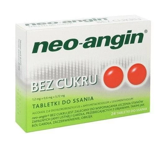 Divapharma Neo-Angin bez cukru 24 szt.