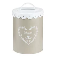 Pojemniki kuchenne - Pojemnik na cukier metalowy wysokość 15 cm LACE VILLA ITALIA - miniaturka - grafika 1