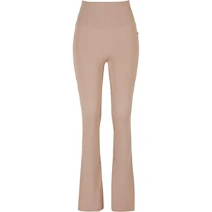 Urban Classics Damskie spodnie do jogi z organicznego dżerseju ze stretchem, Miękki szarobrązowy, 5XL - Spodnie damskie - miniaturka - grafika 1