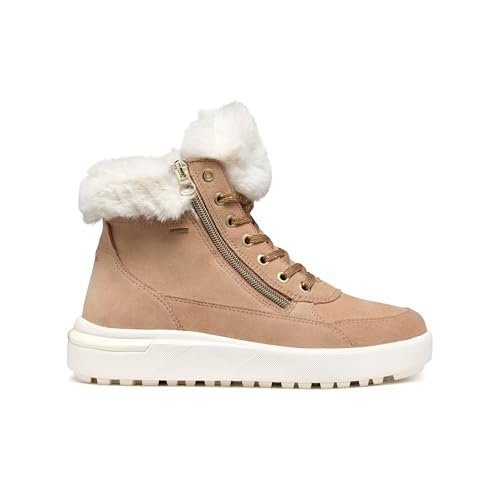 Geox Damskie sztyblety D Dalyla B ABX A, Dk Skin Off White, 42 EU