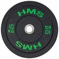 Pozostały sprzęt siłowy - HMS HTBR10 GREEN TALERZ OLIMPIJSKI BUMPER 10 KG 1AB-17-61-026 - miniaturka - grafika 1