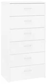 Komody - Biała Komoda Z 6 Szufladami Z0-N49 - miniaturka - grafika 1