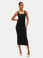 Sukienki - Vero Moda Sukienka codzienna Chloe 10325601 Czarny Slim Fit - miniaturka - grafika 1