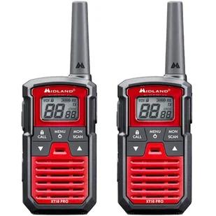 Radiotelefon MIDLAND XT-10 Pro Twin Czarno-czerwony - Krótkofalówki - miniaturka - grafika 1