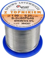 Akcesoria do lutowania - Cynel Spoiwo lutownicze sn60pb40 1,0/250 (76811) - miniaturka - grafika 1