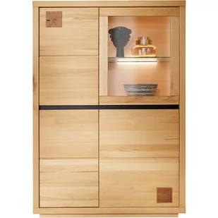 Kredens I Drewniany z Buku Olejowanego Prawy WZ-0159-5302 WZ-0159 Buk G+K Meble Buk Olejowany, Czarny - Kredensy - miniaturka - grafika 1