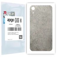 Szkła hartowane na telefon - Folia naklejka skórka strukturalna na TYŁ do Apple iPhone XR -  Beton - apgo SKINS - miniaturka - grafika 1