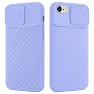 Etui i futerały do telefonów - Etui ochronne Cadorabo do Apple iPhone 7 / 7S / 8 / SE 2020 w kolorze fioletowym TPU ochrona aparatu - miniaturka - grafika 1