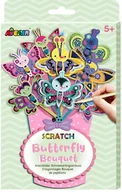 Prace ręczne dla dzieci - Russell, Avenir Wydrapywanka bukiet, Motyle - miniaturka - grafika 1