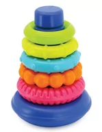 Sortery dla dzieci - Infantino Piramidka z krążków sensorycznych 315212 - miniaturka - grafika 1