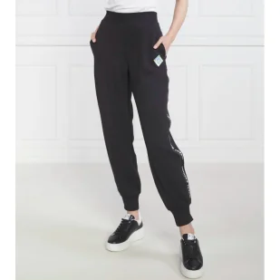 Armani Exchange Spodnie dresowe | Regular Fit - Dresy damskie - miniaturka - grafika 1