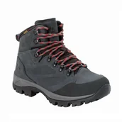 Buty trekkingowe damskie - Buty damskie trekkingowe Jack Wolfskin REBELLION TEXAPORE MID W grey / red - 40 - miniaturka - grafika 1