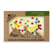 Czekolada - Beskid Chocolate | BIAŁA Z LENTILKAMI 75g - miniaturka - grafika 1