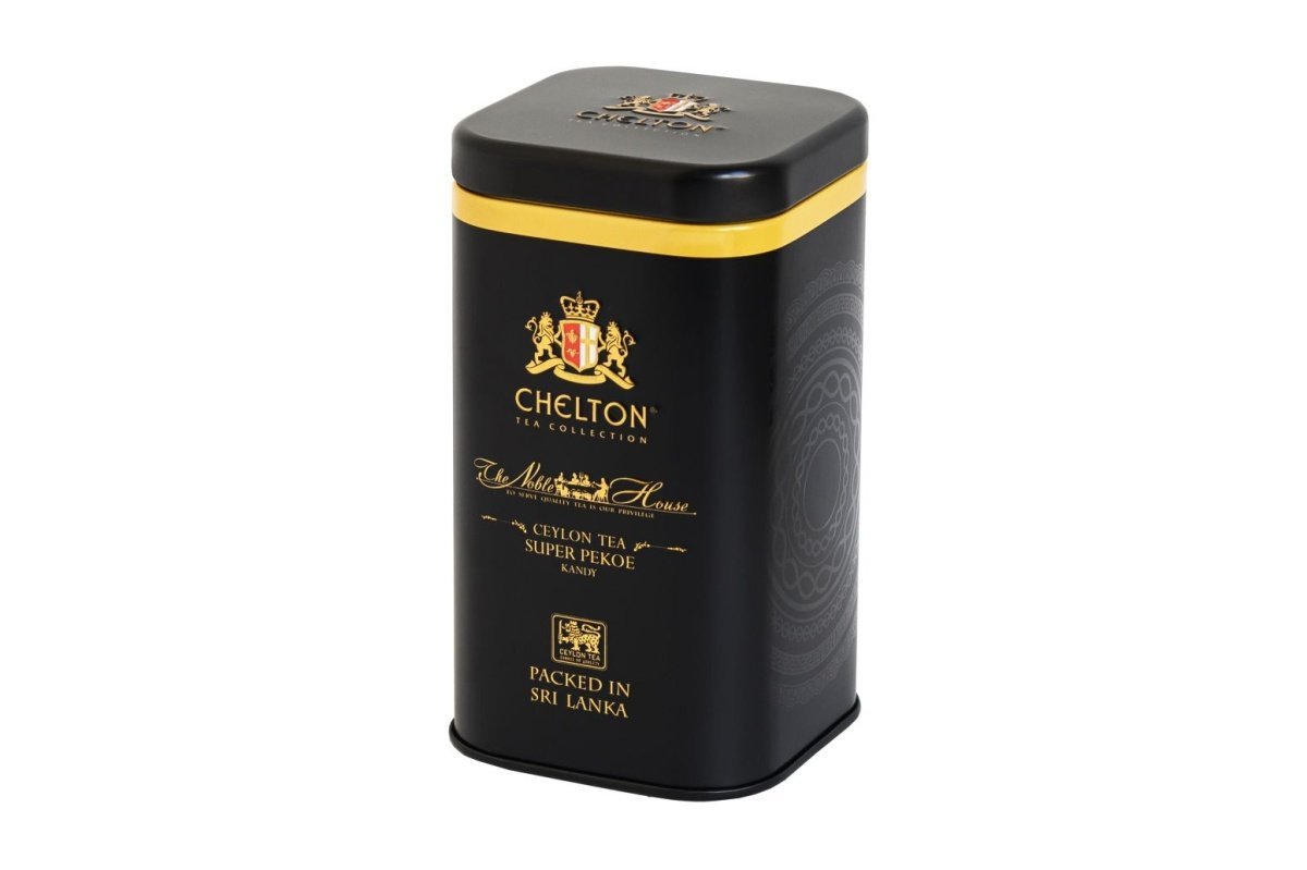 Herbata czarna 100g Chelton Ceylon liściasta sypana PUSZKA Super Pekoe