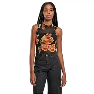 Urban Classics Damskie body z siateczki bez rękawów, mangoroza, 4XL - Body - miniaturka - grafika 1