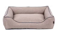 Legowiska dla psów - Wygodne legowisko posłanie dla psa Pitbulla Sofa Mallorca Comfort 100x75 kolory beż/czarny - miniaturka - grafika 1