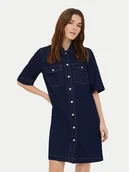 Sukienki - ONLY Sukienka jeansowa Belle 15324384 Granatowy Regular Fit - miniaturka - grafika 1