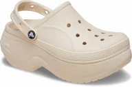 Klapki i japonki damskie - Damskie Buty Platforma Koturn Crocs Bella 210062 Clog 42-43 - miniaturka - grafika 1
