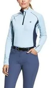 Koszulki jeździeckie - ARIAT Bluzka damska TRI FACTOR SS20 - cashmere blue - miniaturka - grafika 1