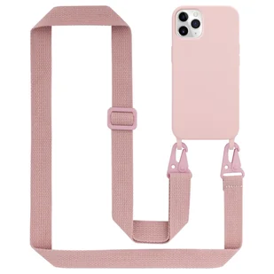 Łańcuszek Etui Do Apple iPhone 11 PRO Pokrowiec w LIQUID RÓŻOWY Silicone TPU Obudowa Ochronny Cadorabo - Etui i futerały do telefonów - miniaturka - grafika 1