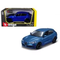 Bburago Autko Alfa Romeo Stelvio Blue 1:24 21086 $$$$ - Samochody i pojazdy dla dzieci - miniaturka - grafika 2