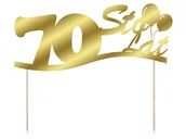 Urodziny dla dorosłych - PartyShow Topper na tort 70 sto lat 1 szt DTU70-3-019 - miniaturka - grafika 1